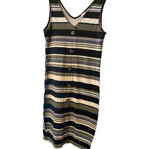 No Boundaries Women's  Resort Wear Comfortable Beachy Sleeveless Button-Down Dre